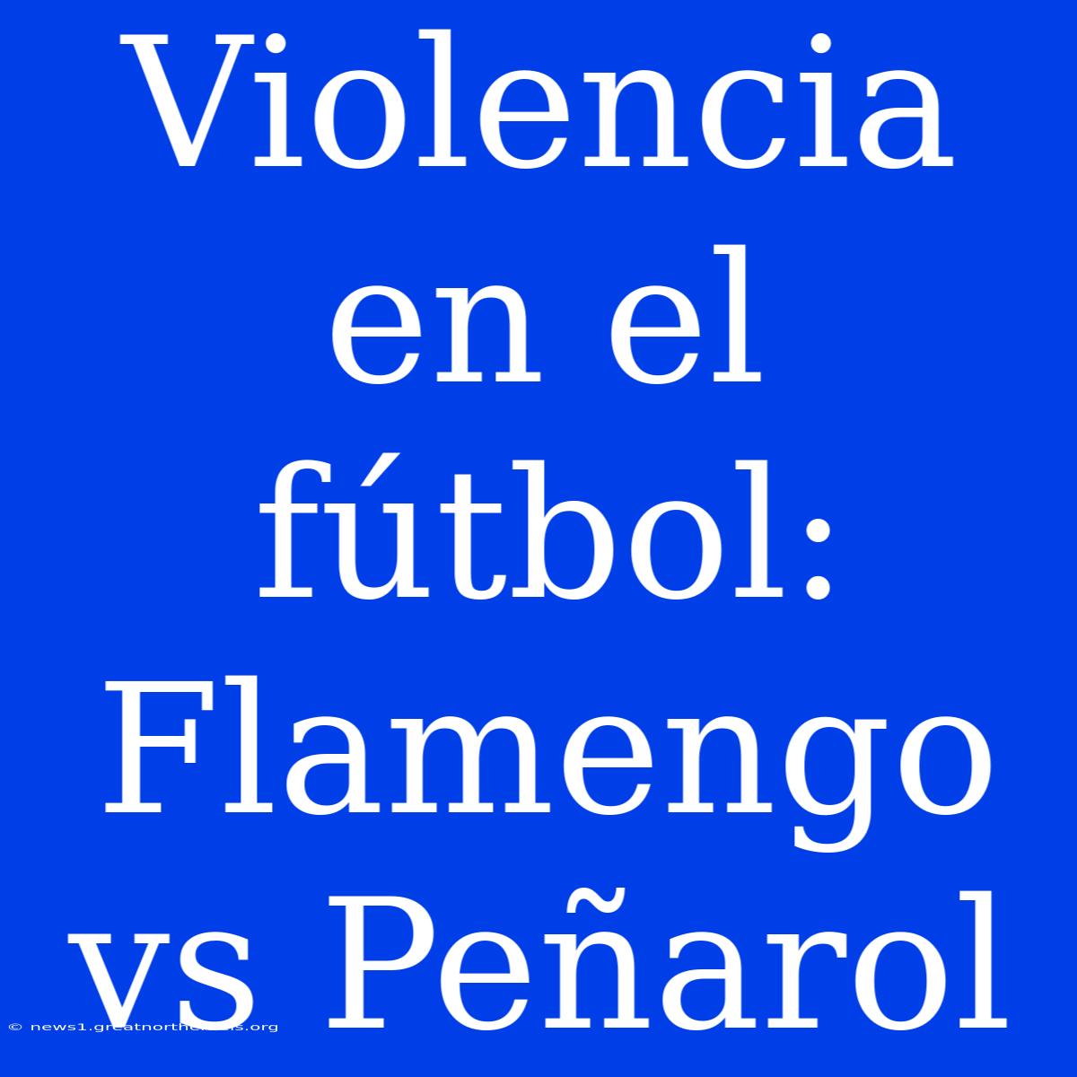 Violencia En El Fútbol: Flamengo Vs Peñarol