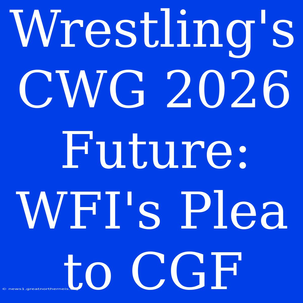 Wrestling's CWG 2026 Future: WFI's Plea To CGF