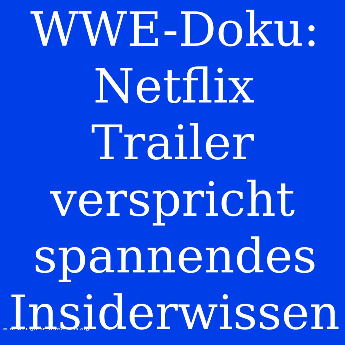 WWE-Doku: Netflix Trailer Verspricht Spannendes Insiderwissen