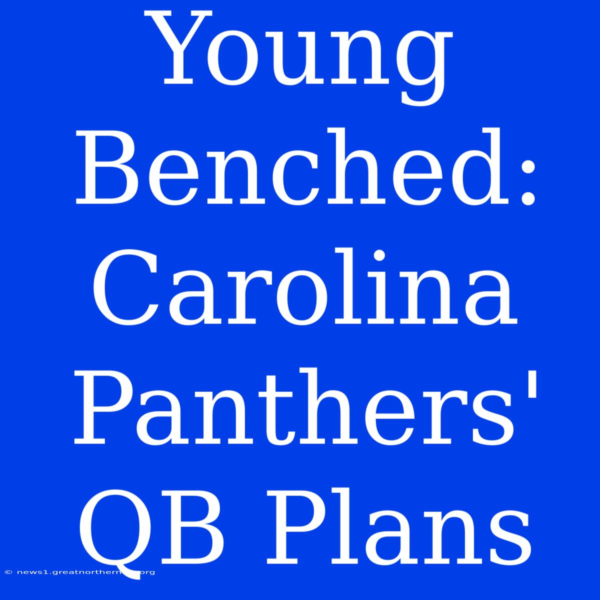 Young Benched: Carolina Panthers' QB Plans